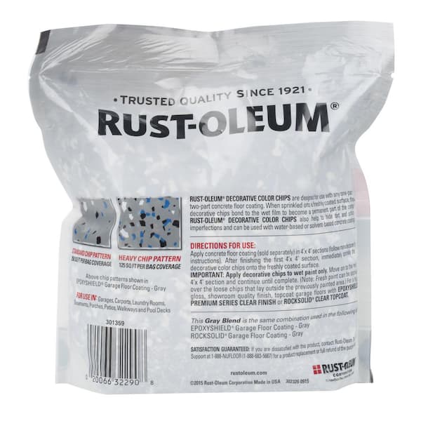 Rust-Oleum 1 lbs. Gray Decorative Color Chips 301359 - The Home Depot