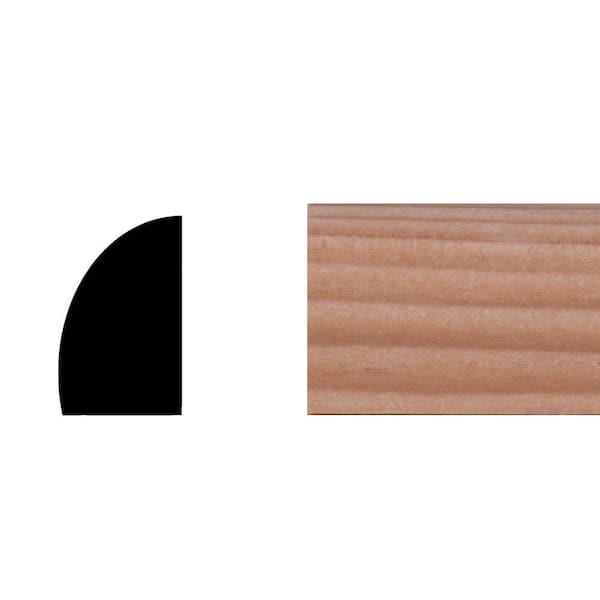 Builder's Choice LWM129 7/16 in. x 11/16 in. Hemlock Shoe Moulding