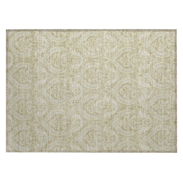 Addison Rugs Chantille ACN572 Beige 1 ft. 8 in. x 2 ft. 6 in. Machine Washable Indoor/Outdoor Geometric Area Rug