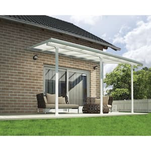 CANOPIA by PALRAM Feria 13 ft. x 20 ft. Gray/Clear Lean to Carport 707163 -  The Home Depot