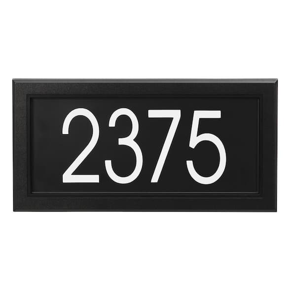 KLASSEN BRONZE LIMITED Modern Rectangular Black Address Plaque