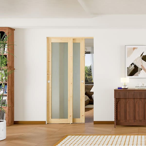 BH BARNER HOME 96 in. x 80 in. Light Brown, Solid Pine Wood
