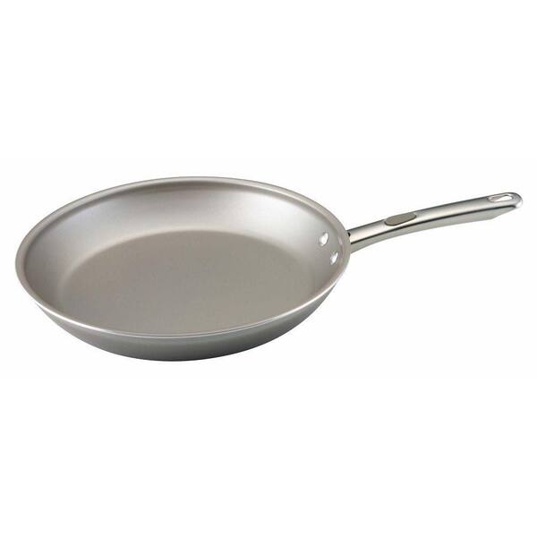 Farberware Specialties 12 in. Aluminum Nonstick Stovetop Skillets in Platinum