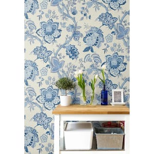 Blue French Country Wallpaper  Bed Bath  Beyond