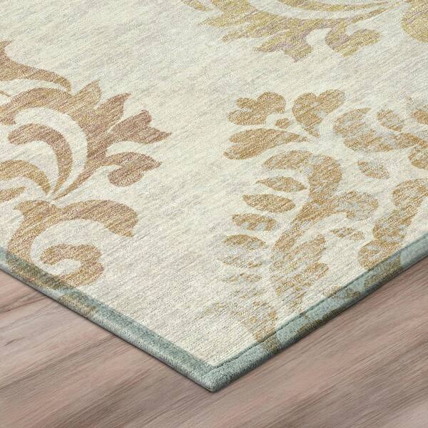Chantille Machine Washable Indoor/Outdoor Abstract ACN3148 Cream 5 ft. x 7 ft. 6 in. Area Rug