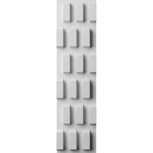 1 in. x 1/2 ft. x 2 ft. EdgeCraft Baltic Style Seamless White PVC Decorative Wall Paneling (1-Pack)