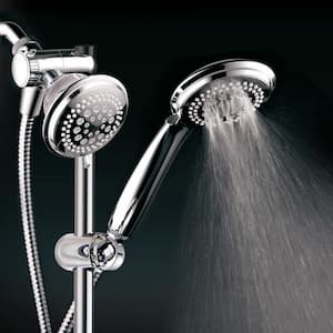 36-spray 4 in. Dual Shower Head and Handheld Shower Head with Body spray in Chrome