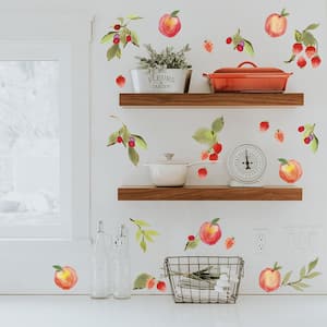 Peach & Berry Medley Peel and Stick Wall Decals (Set of 25)