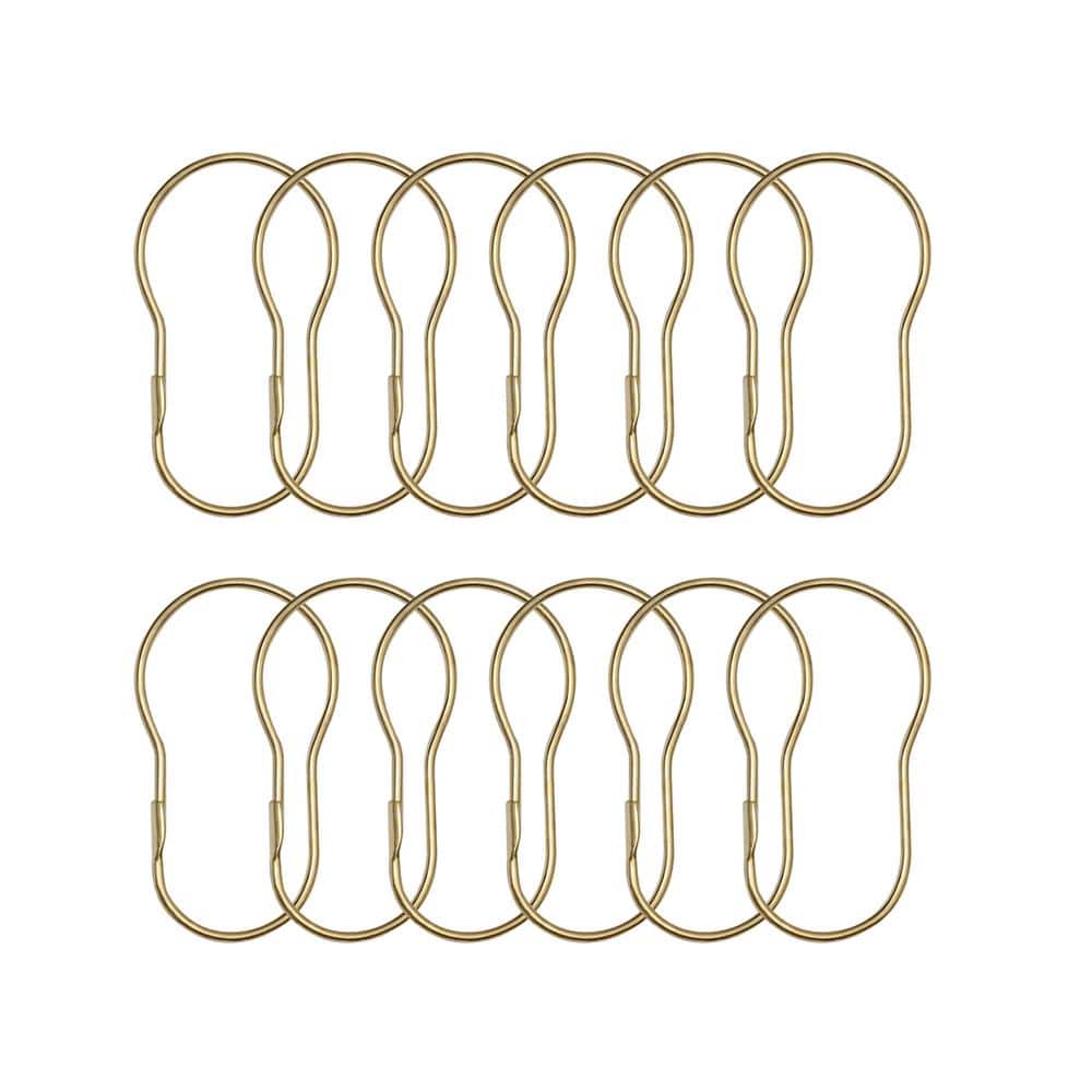Gold Wall Mounted Curved Aluminum Shower Rod