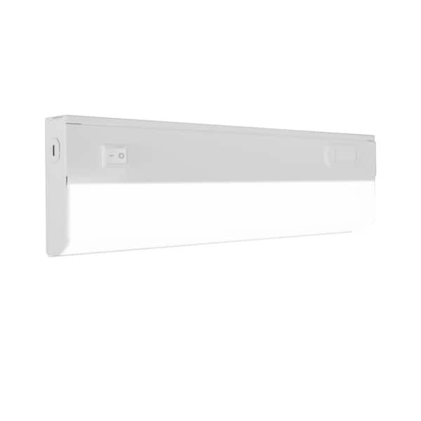 UCB Series 12 in. Hardwired White Selectable Integrated LED Under Cabinet Light with On/Off Switch