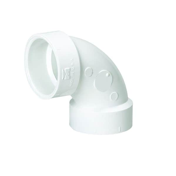 Mueller Streamline 6 in. PVC DWV 90-Degree Hub x Hub Elbow