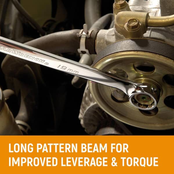 12-Point SAE/Metric Long Pattern Combination Wrench Set (44-Piece)