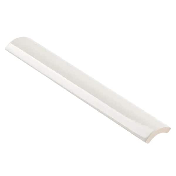 Remington Mist 1.18 in. x 7.87 in. Polished Porcelain Wall 1/4 Round Bullnose Tile
