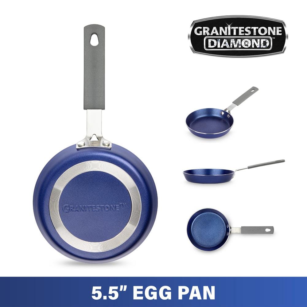 Granite Blue 5.5'' Nonstick Aluminum Egg Pan