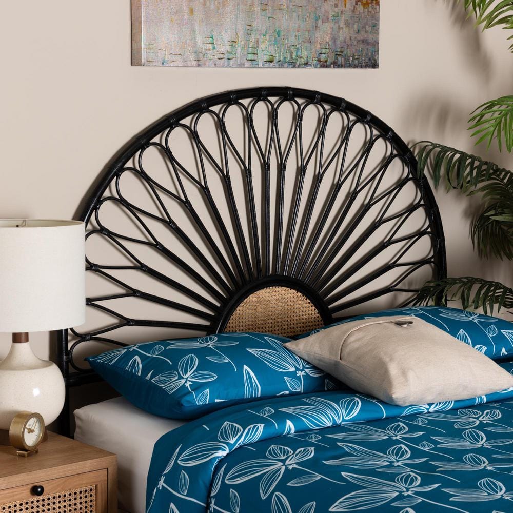 Perenna Brown Natural Rattan Queen Headboard - thumbnail 7