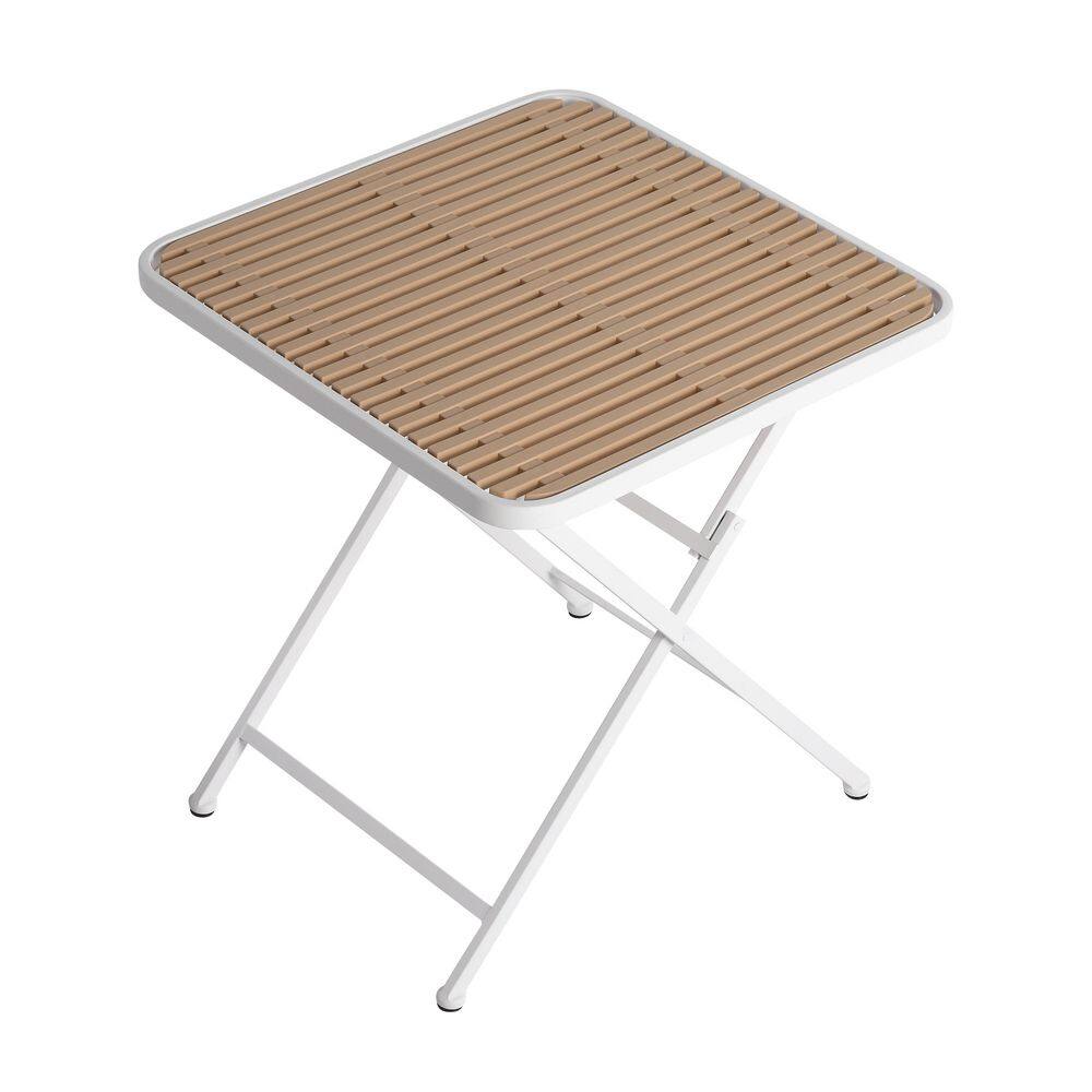 Modern Folding Square Table-Indoor And Outdoor Multi-Functional Table-Polypropylene Tabletop With Metal Legs price history on PriceWatchPro
