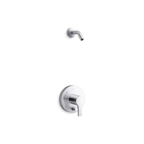 Elate 1-Handle Wall Mount Shower Trim Kit in Polished Chrome (Valve Not Included)
