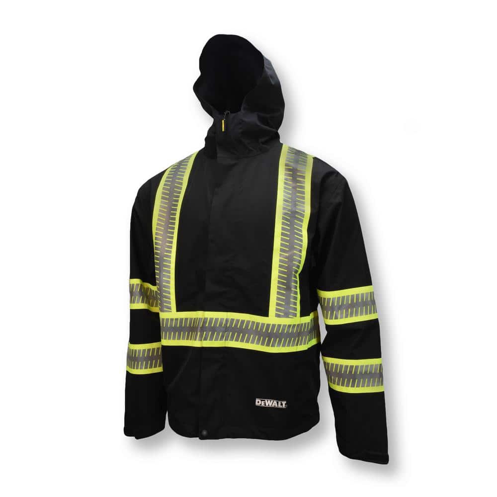 DRW11 Unisex Size 2X Black Ripstop Waterproof Lightweight Packable Raincoat