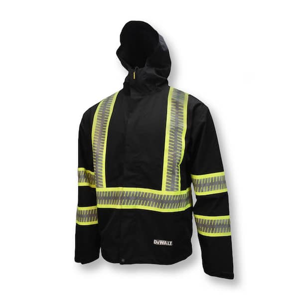 DRW11 Unisex Size S Black Ripstop Waterproof Lightweight Packable Raincoat