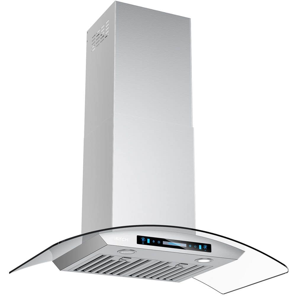 36 in. 600 CFM Ducted Wall Mount Range Hood in Stainless Steel with washable Filters, and Gesture Control