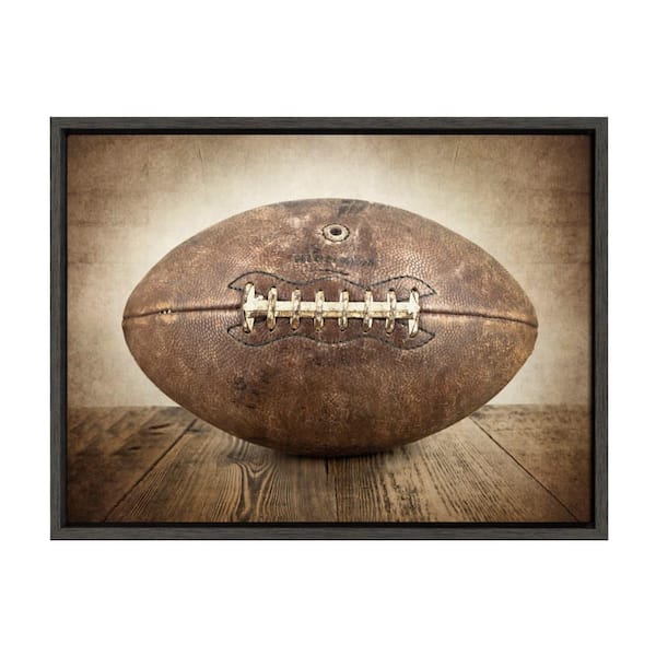 DesignOvation Sylvie Vintage Football Gear Canvas by Shawn St. Peter