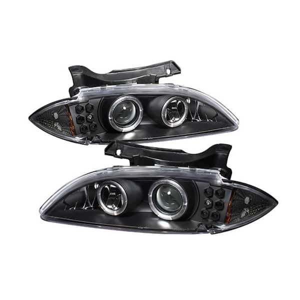 Spyder Auto Chevy Cavalier 95-99 Projector Headlights - LED Halo - replaceanle LEDs - Black - High H1 (Included) - Low H1 (Included)