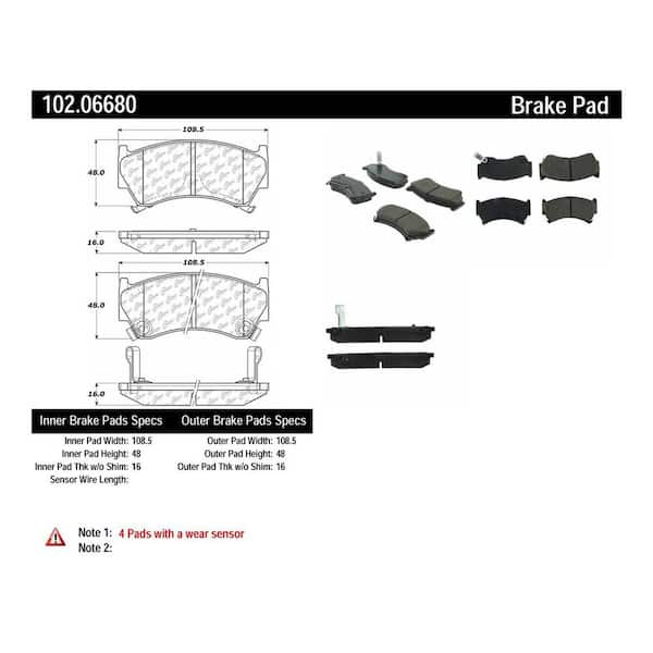 Centric Parts Disc Brake Pad Set
