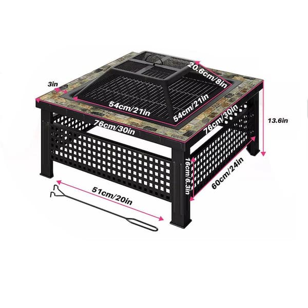 3-in-1 Outdoor Fire Pit