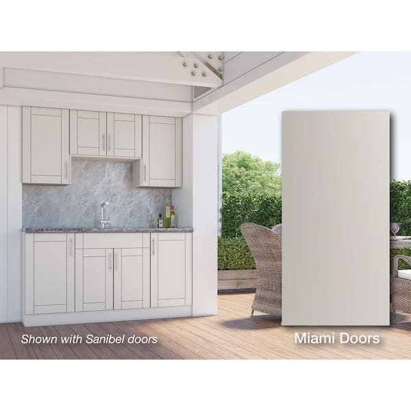 Miami Shoreline Gray Matte 96 in. x 6 in. x 0.625 in. Toe Kick