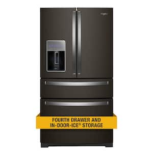 26 cu. ft. French Door Refrigerator in Fingerprint Resistant Black Stainless
