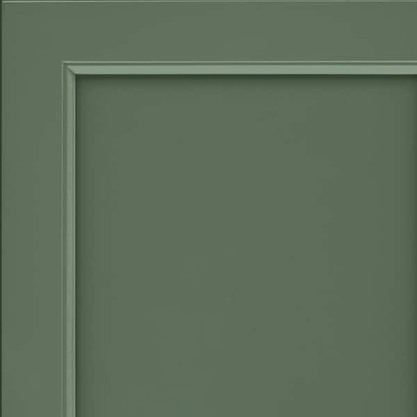 KraftMaid Bingham 7 5/16 in. W x 3/4 in. D x 7 5/16 in. H Quarter Cabinet Door Sample in Evergreen