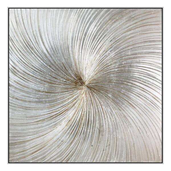 Classy Art 1-Piece Framed Mixed Media Abstract Wall Art 32 in. x 32 in ...