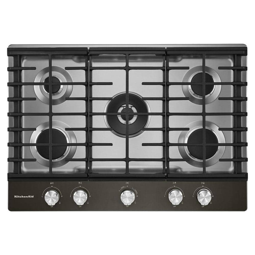 KitchenAid KCGS550ESS 30 5 Burner GAS Cooktop - Stainless Steel