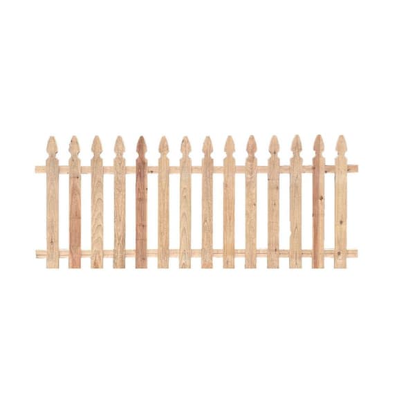 Redwood Empire 3.5 ft. x 8 ft. Cedar Gothic Top Wood Fence Panel