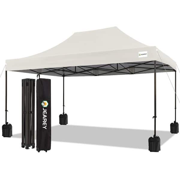 JEAREY 10 ft. x 15 ft. Pop Up Canopy Tent Instant Outddor Canopy in ...