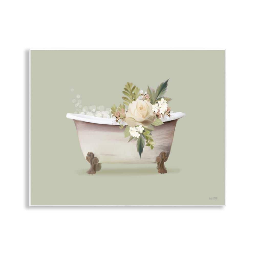 Floral Rose Tub by House Fenway Unframed Nature Graphic Art Print 11 in. x 14 in. price history on PriceWatchPro