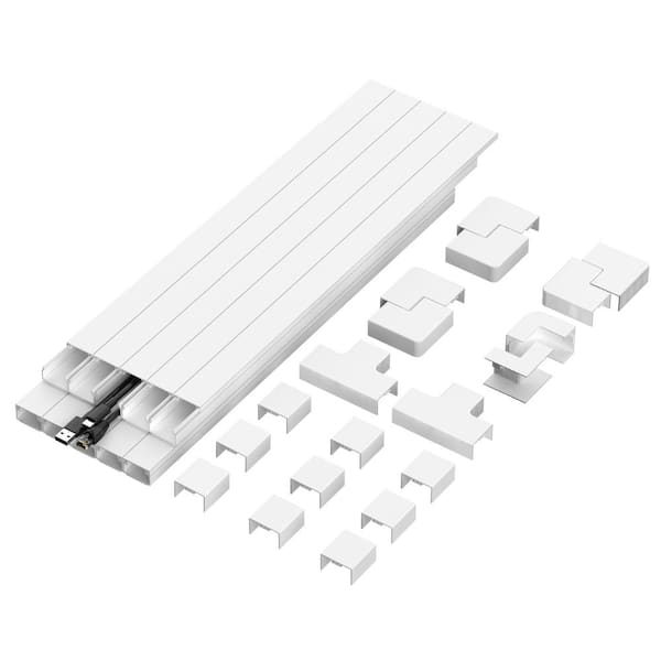 On-Wall TV Cable Concealer Kit