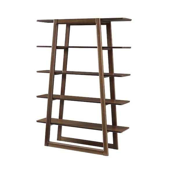 Unbranded Dylan 62 in. Tall Coffee Bamboo Bookshelf