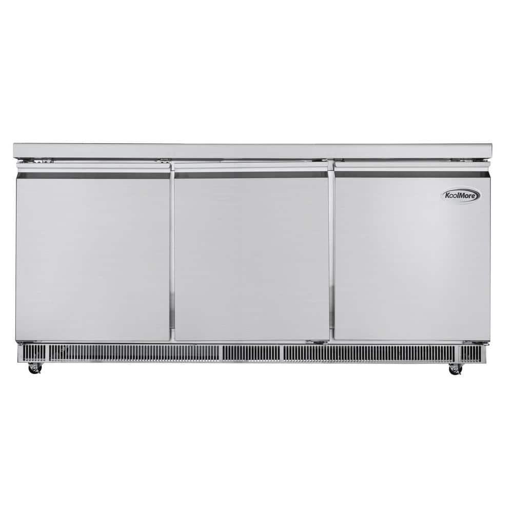 Koolmore 72 In. Cold Food Table Refrigerator With Pan Covers In ...