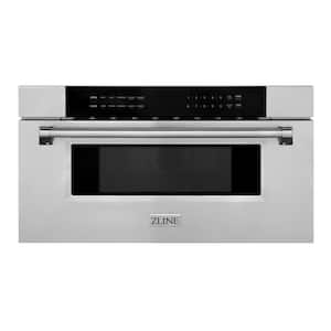 30 in. 1000-Watt Built-In Microwave Drawer in Stainless Steel