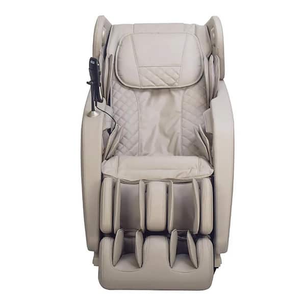TITAN Hiro LT Series Tan Faux Leather Reclining 3D Massage