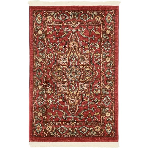 Unique Loom Sahand Ardashir Red 2' 2 x 3' 0 Area Rug