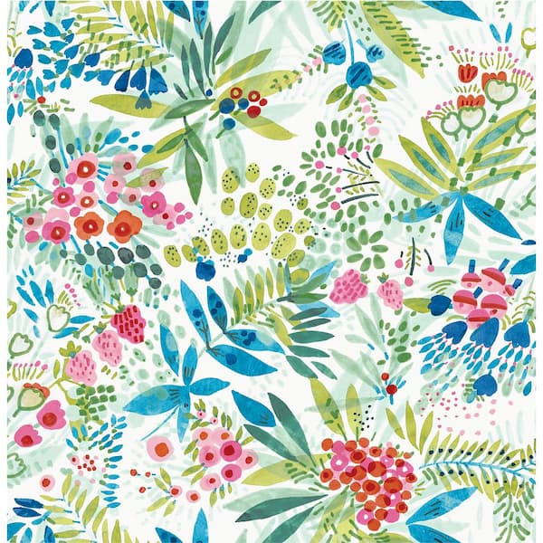 NuWallpaper Brights Naupaka Peel and Stick Vinyl Wallpaper