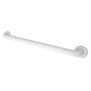 36 in. x 1-1/2 in. Stainless Steel Grab Bar in White