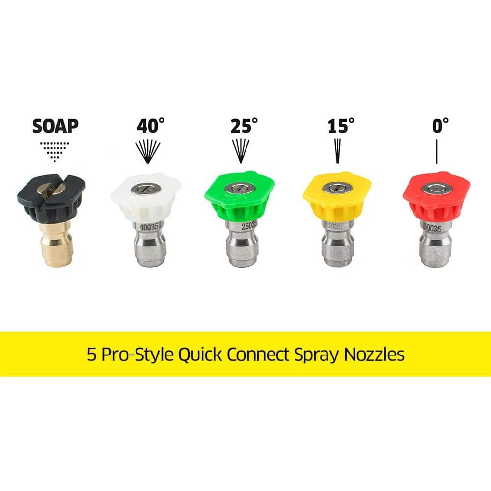 Karcher Assorted Color 5-Piece Spray Nozzle Kit