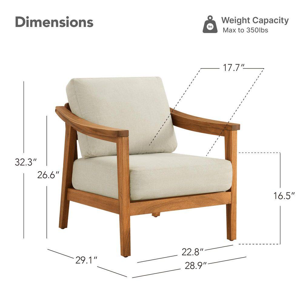 Dimension diagram showing the size of the chair.