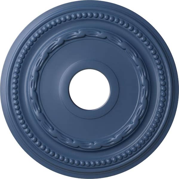 Ekena Millwork 1" x 15-3/8" x 15-3/8" Polyurethane Federal Ceiling Medallion, Hand-Painted Americana