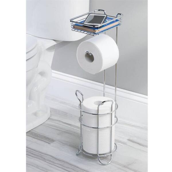 Pink Toilet Paper Holder Stand Tissue Holder for Bathroom Floor Standing Toilet  Roll Dispenser Storage B09TQYG219 - The Home Depot