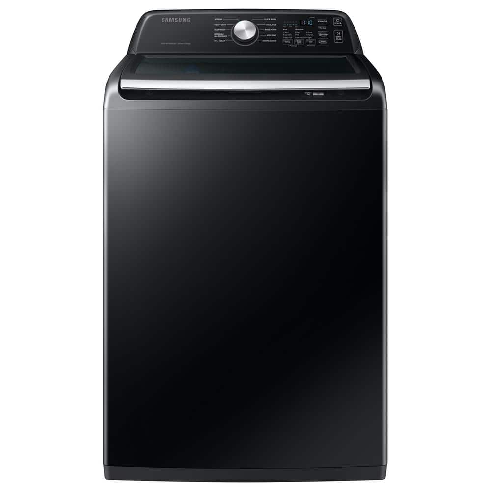 Samsung 4.7 cu.ft. Large Capacity Smart Top Load Washer with Active WaterJet in Brushed Black