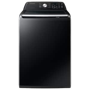 4.7 cu.ft. Large Capacity Smart Top Load Washer with Active WaterJet in Brushed Black